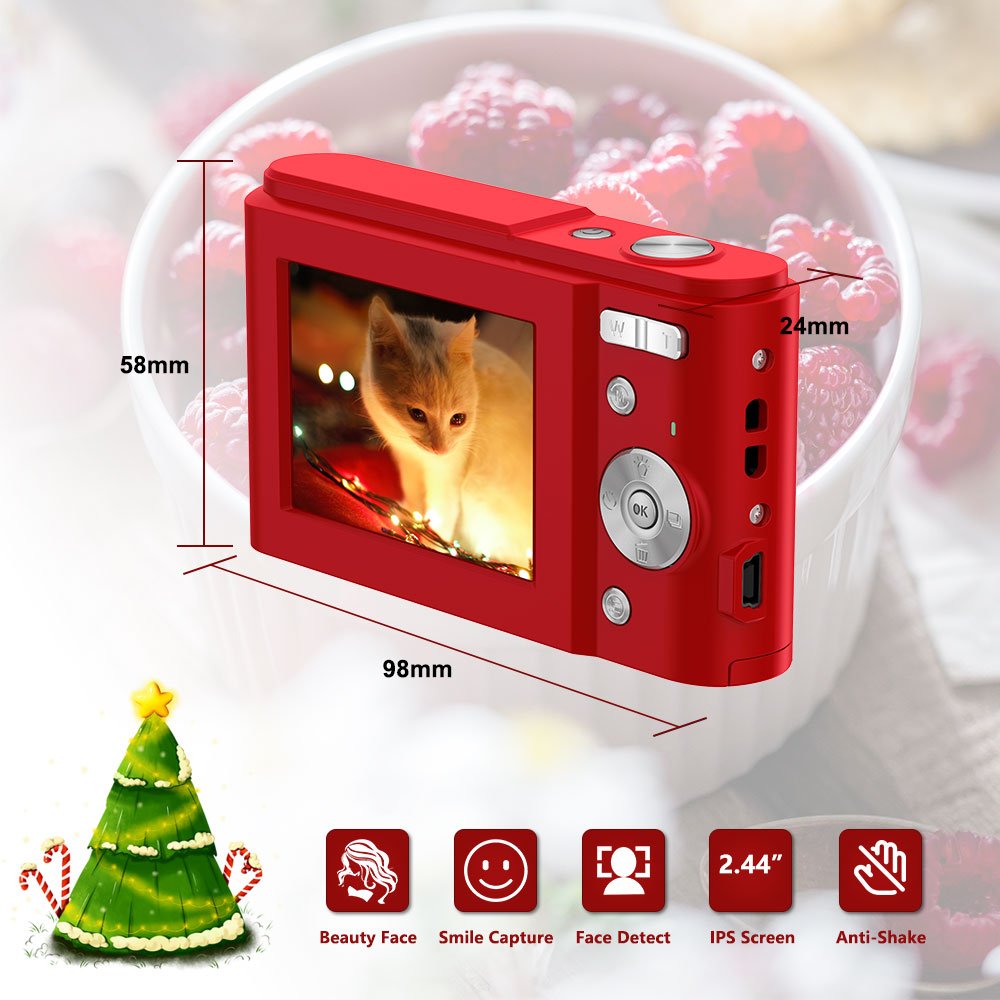 2024 Hot Selling Christmas Gifts for kids Children Instant Auto Focus 2.4 Inches IPS High-definition HD Photo Digital Camera