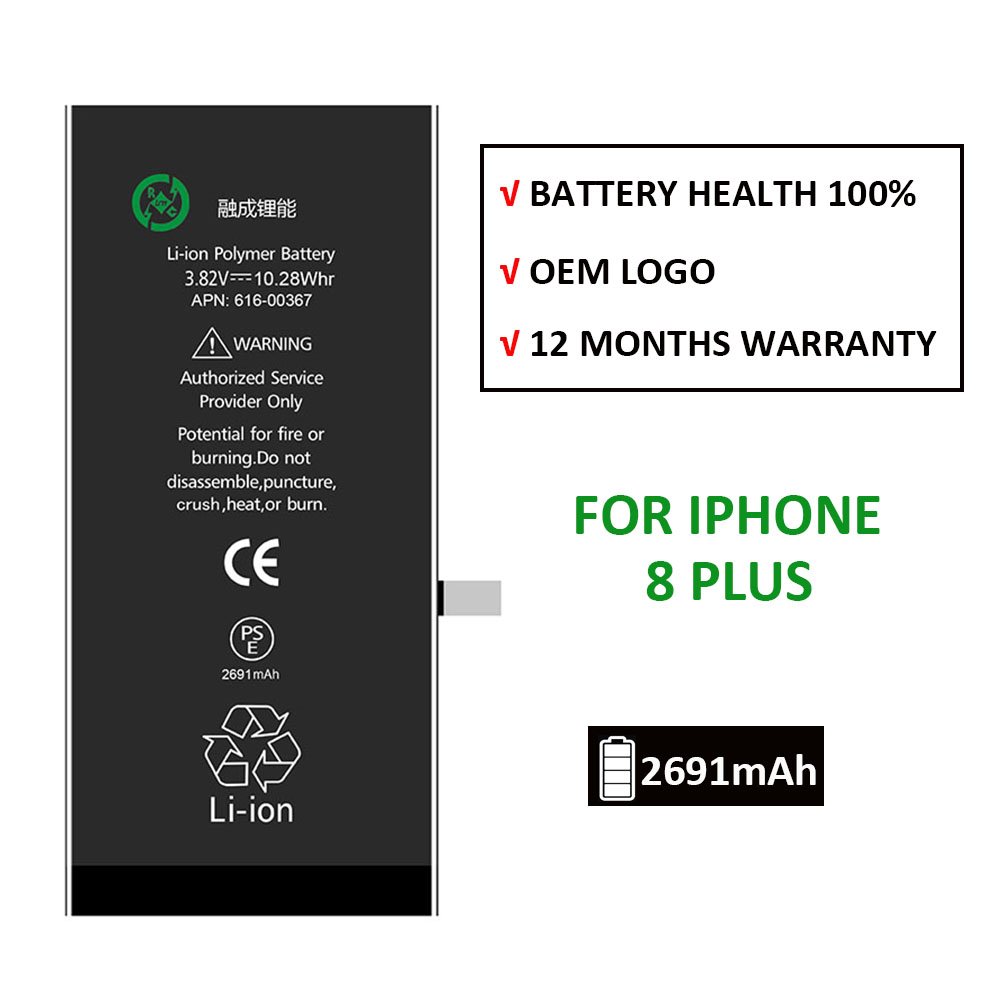 Mobile phone battery for batterie iphone 8 plus