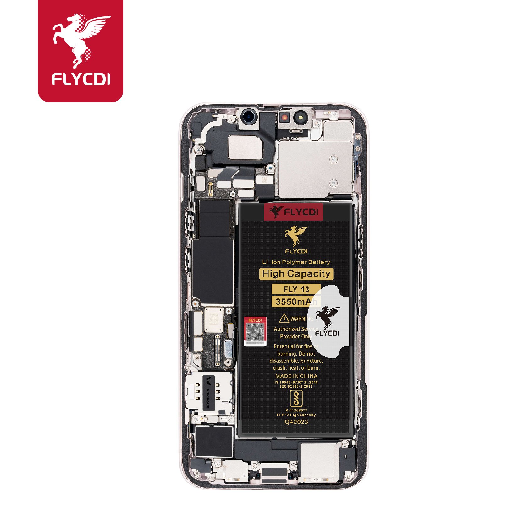 FLYCDI High Capacity Digital Batteries For Iphone 13 13Pro Battery Wholesale Mobile Phone Battery For Iphone