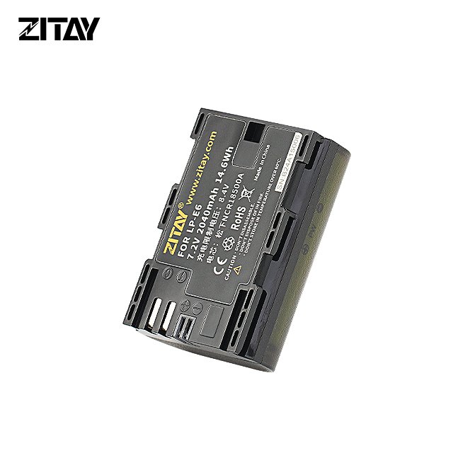 ZITAY LP-E6 Li-ion rechargeable Digital Camera Battery Touch Remaining Display Compatible for CannonR/Ra R5/R7/R62/5D4/80D/6d2
