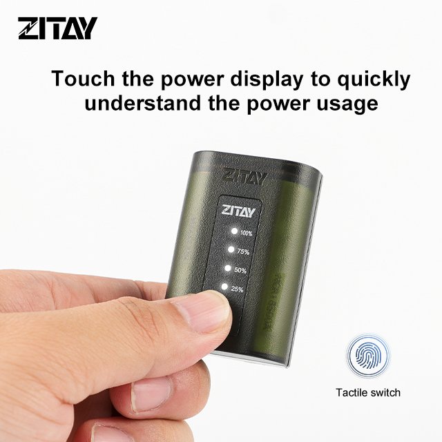 ZITAY LP-E6 Li-ion rechargeable Digital Camera Battery Touch Remaining Display Compatible for CannonR/Ra R5/R7/R62/5D4/80D/6d2