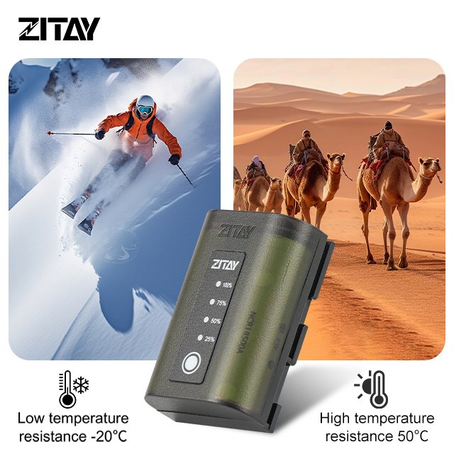 ZITAY LP-E6 Li-ion rechargeable Digital Camera Battery Touch Remaining Display Compatible for CannonR/Ra R5/R7/R62/5D4/80D/6d2