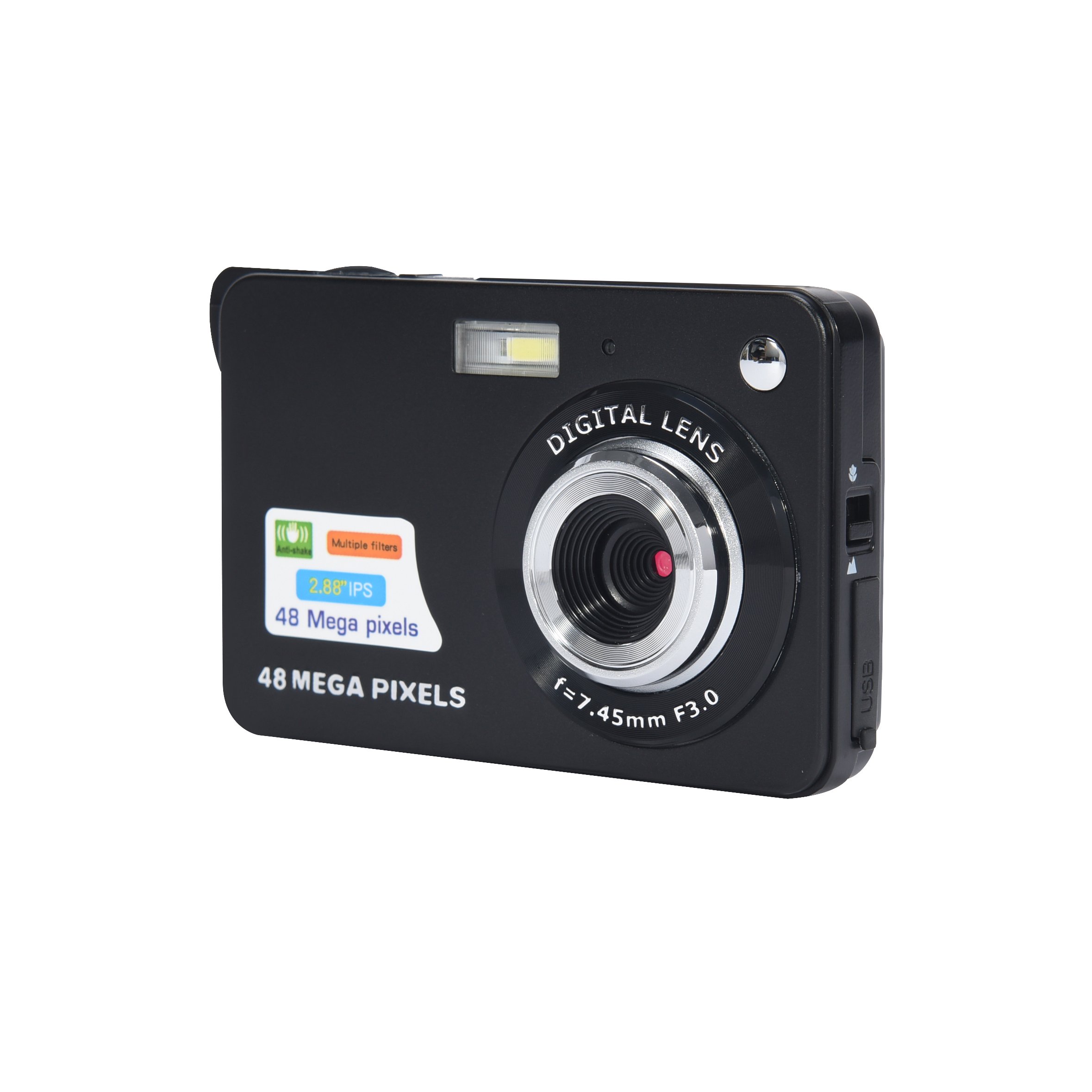 Digital Camera with 2.7inch 18MP Photo 720P Video with Simle Capture and Marco Function with Flashlight For Kids and Adults