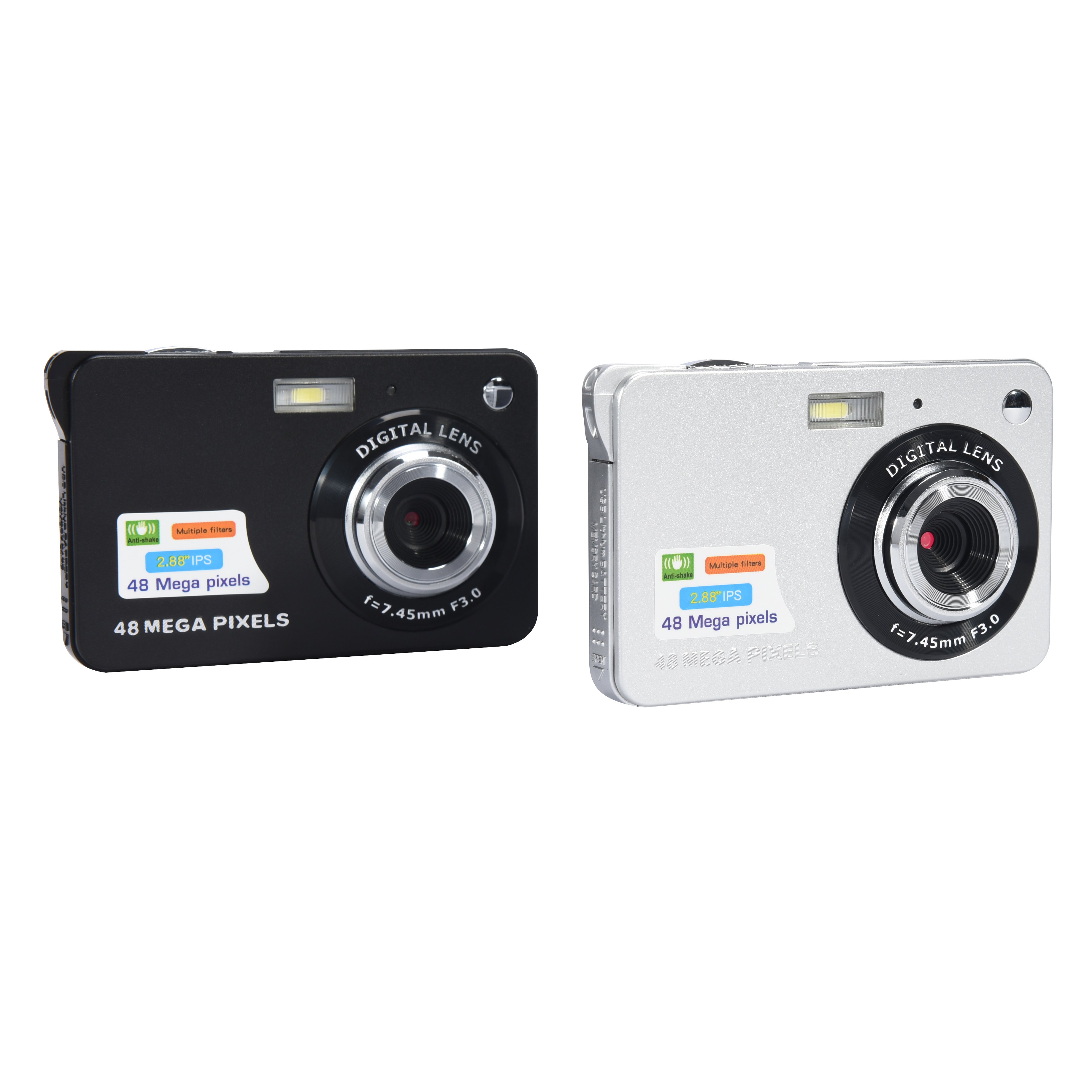 Digital Camera with 2.7inch 18MP Photo 720P Video with Simle Capture and Marco Function with Flashlight For Kids and Adults