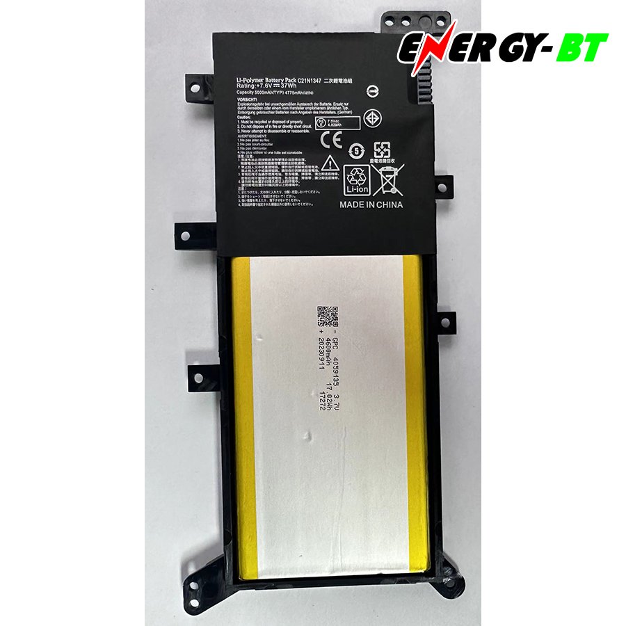 7.6V/38Wh New Genuine C21N1347 Battery for Asus K555L X555L A555L F555L DX922L R557L Y583L