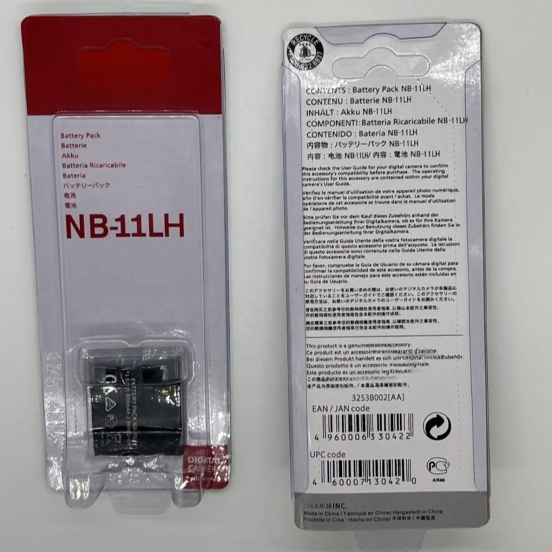 Camera battery NB-11LH lithium battery for digital cameras IXUS IXY series IXUS135HS A2300 IXY190 SX400IS etc. NB11LH