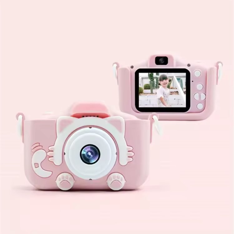 Factory Price FHD Picture Games cute design children action camera video recorder dual lens 1080P kids digital camera