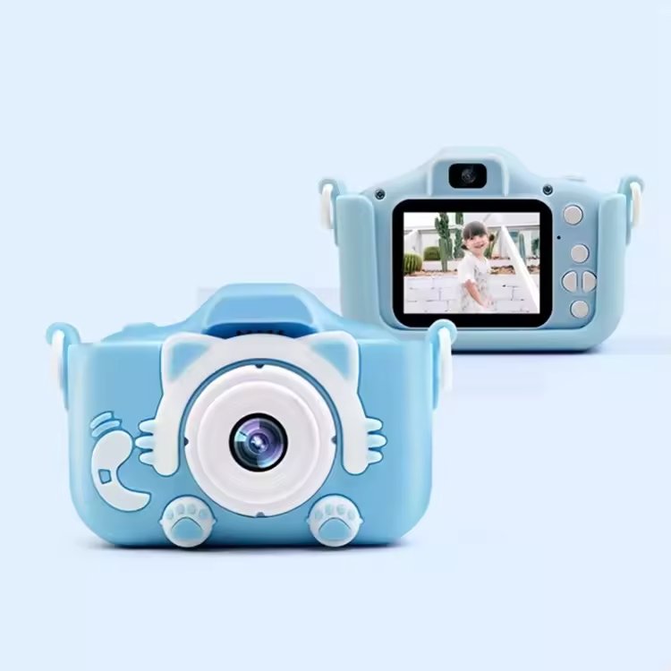 Factory Price FHD Picture Games cute design children action camera video recorder dual lens 1080P kids digital camera