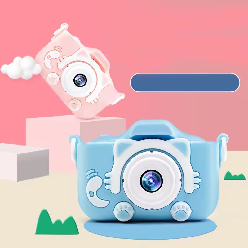 Factory Price FHD Picture Games cute design children action camera video recorder dual lens 1080P kids digital camera