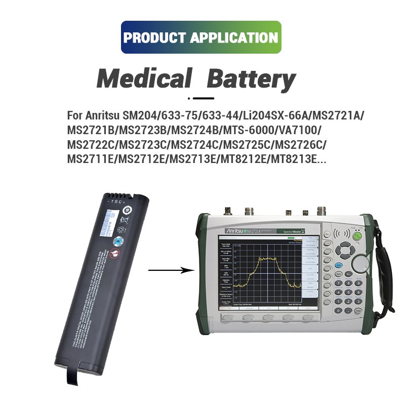 SM204 633-75 633-44 11.1V 7800mAh Li-ion Li204SX-66A Battery For Anritsu MS2721A MS2721B MS2723B MS2724B S3x1E OTDR
