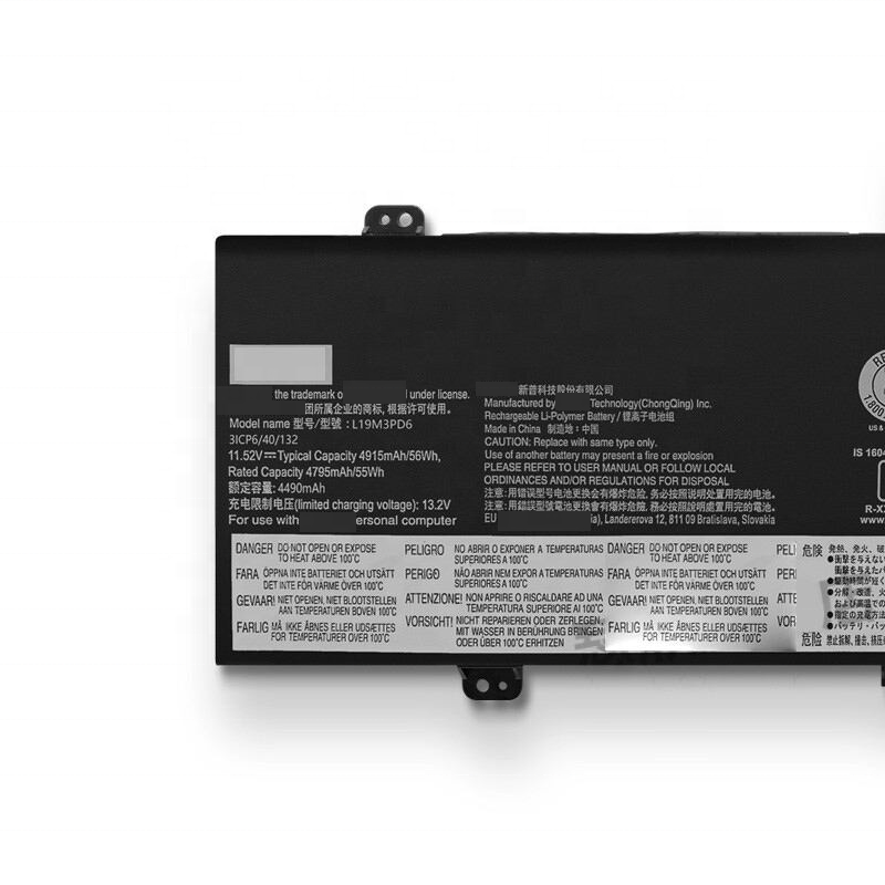 Laptop battery L19L3PD6 For Lenovo Ideapad Flex 5-15ITL05 L19D3PD6 5B10X49077 L19C3PD6 SB10X49074 4795mAh 55WH Batteries