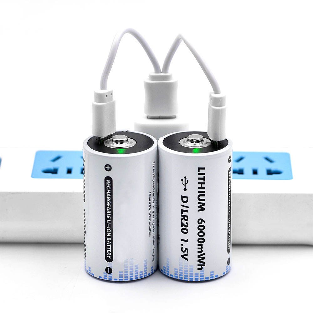 Wholesale Lithium ion usb rechargeable battery 1.5v 1000mWh AA 1500mwh 2500mWh AAA Li-ion type-c port usb rechargeable batteries
