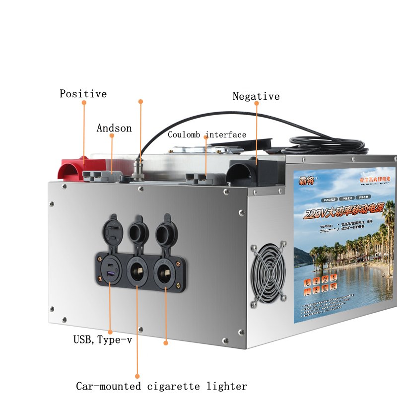 4350WH Lithium Battery Lithium Iron Phosphate Battery Home Solar Storage Stainless Steel Shell Lithium Batteries