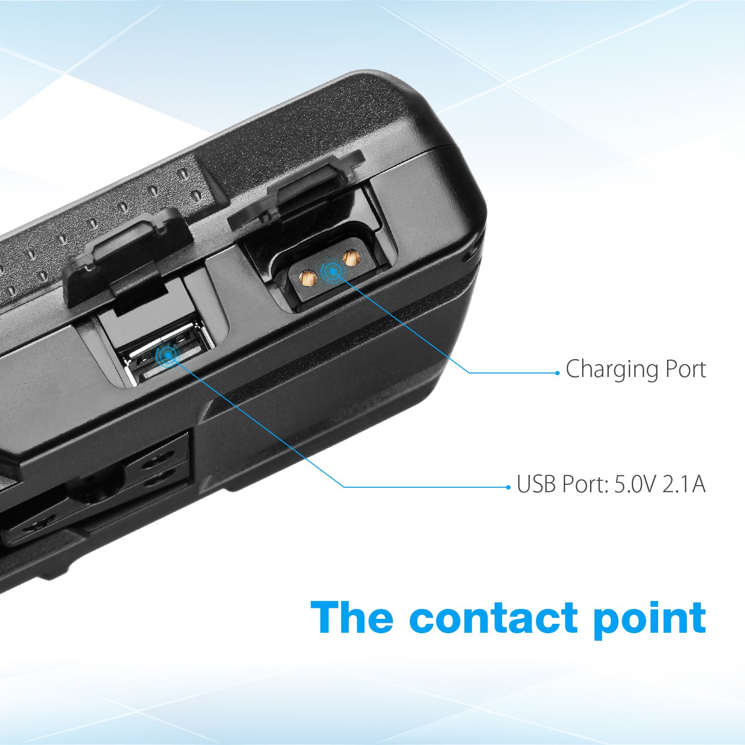 Powerextra Led Indicator USB Output Rechargeable 95wh 6600mAh 14.8v V Mount Digital Camera Lithium ion Batteries For Sony