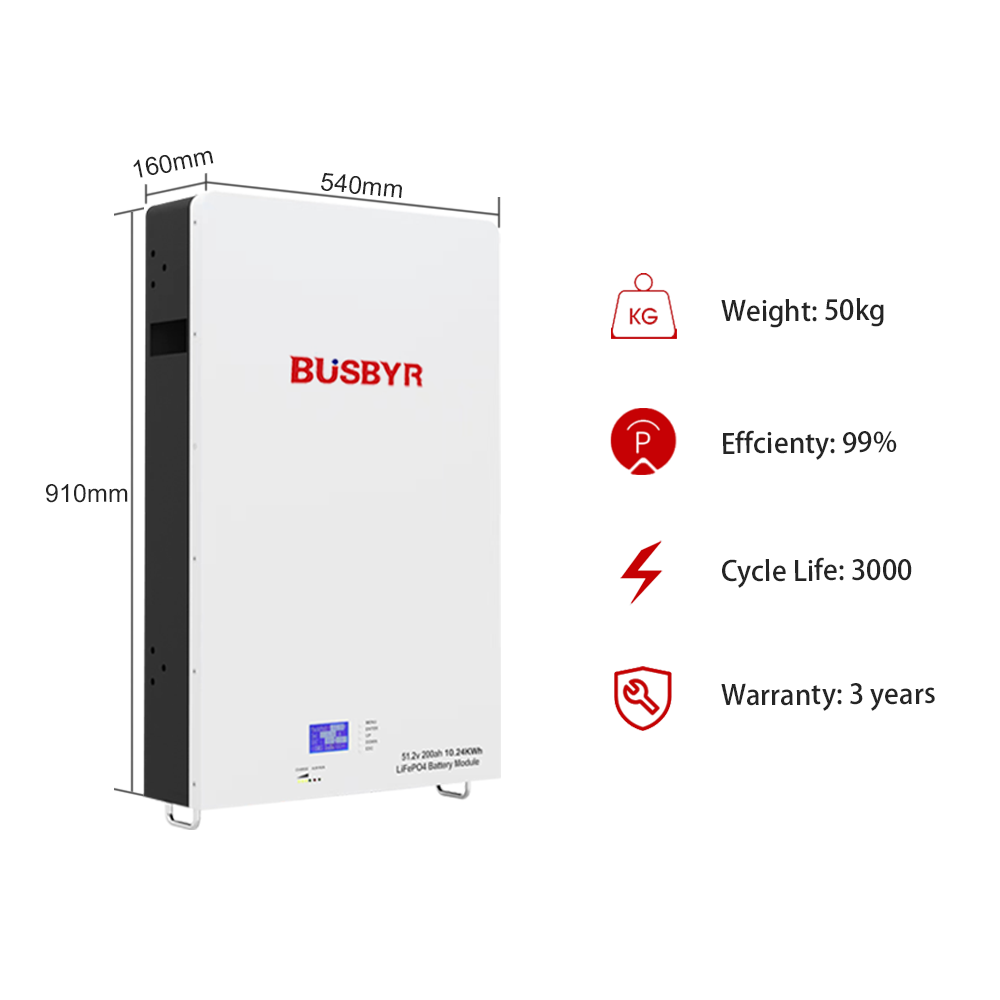 Lithium Lifepo4 Power Wall Energy Storage Lithium Ion Battery 51.2v 10kw 100ah Lifepo4 Battery 100ah Power Wall Battery Pack