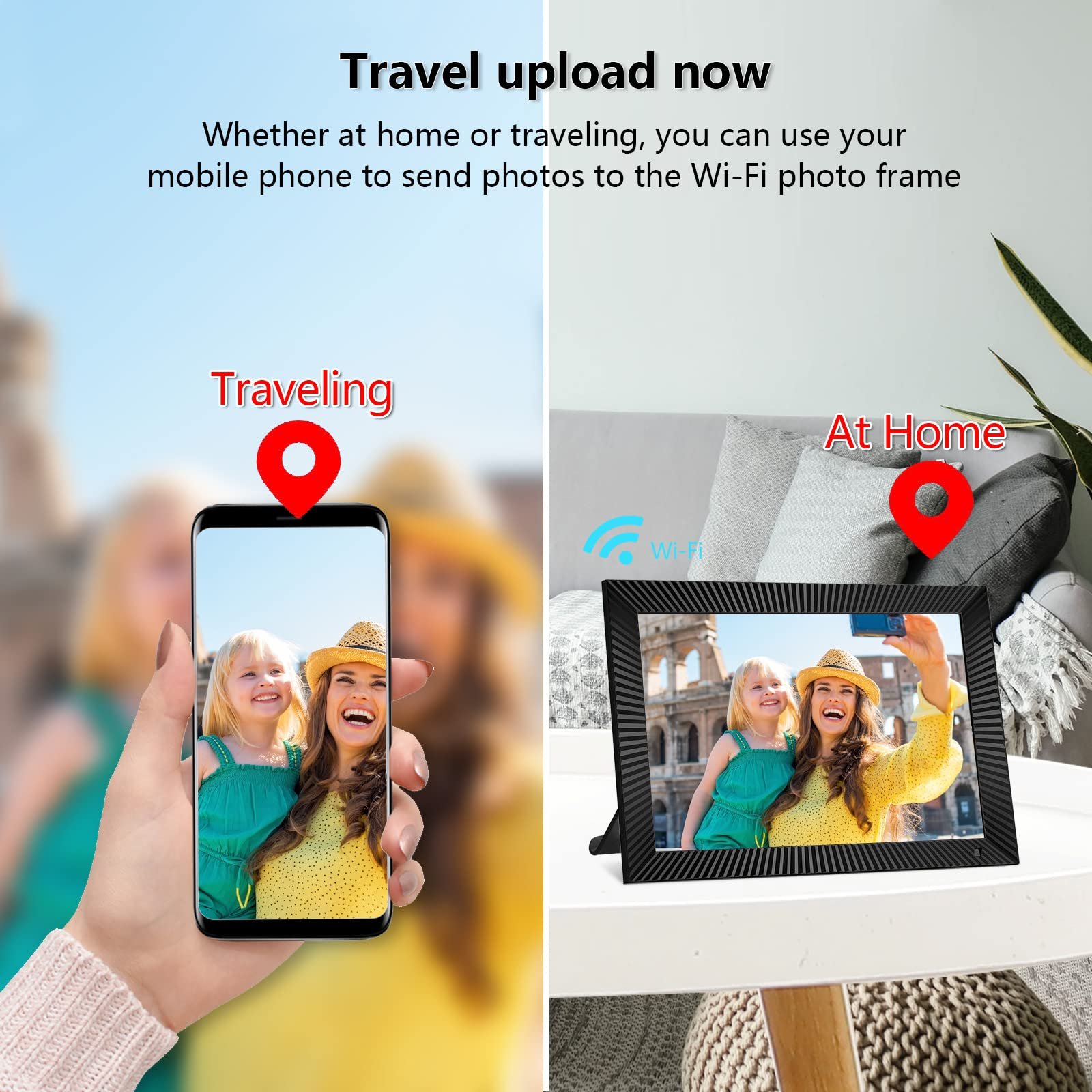 WiFi 10.1 inch 32GB Internal Storage Smart Digital Photo Album display IPS Touch Screen 1280x800 Digital Picture Frame