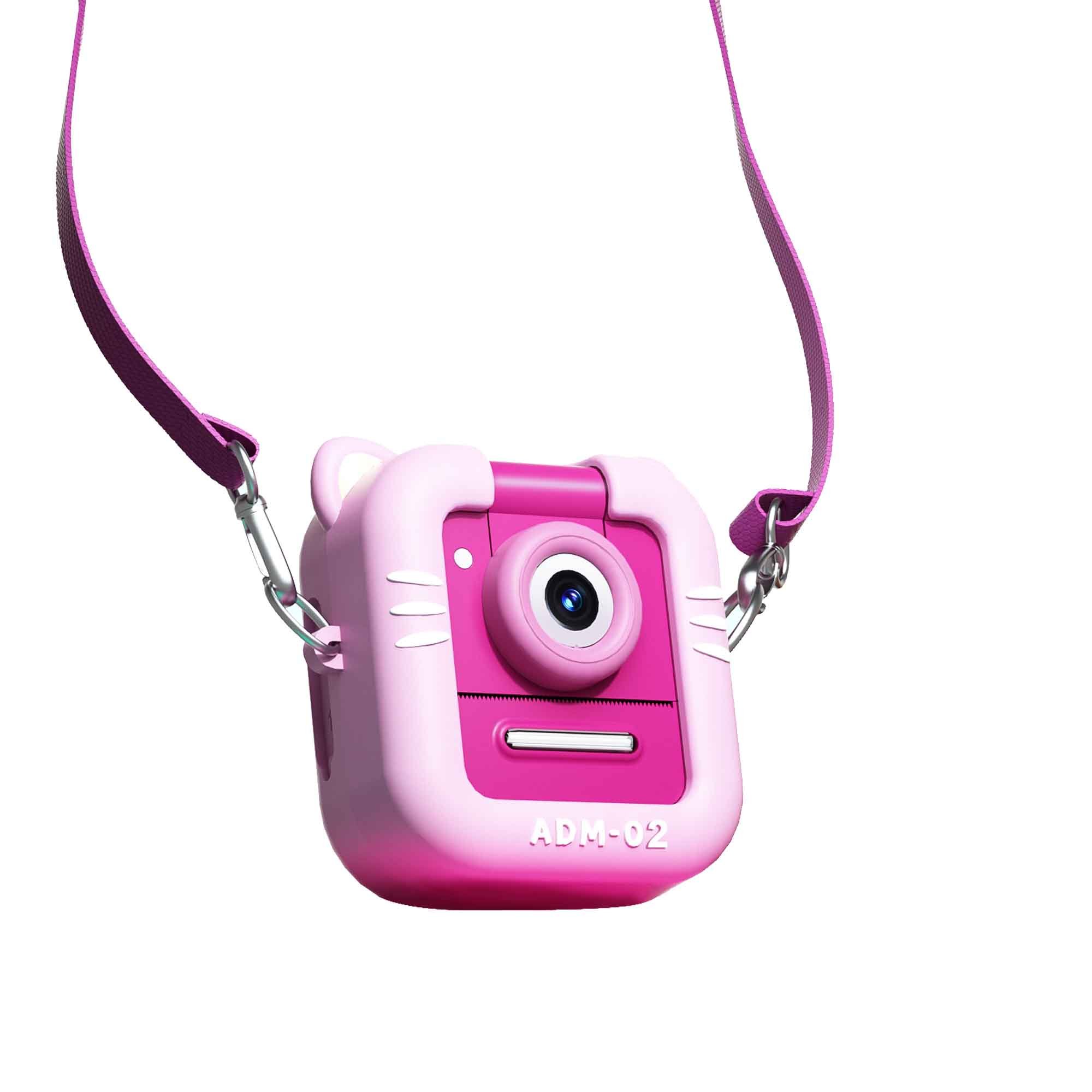 M8 2.4' Ips Print Colorful Kids Digital Camera Screen Multi-functional Directly Instant With Tripod Best For Birthday Gifts