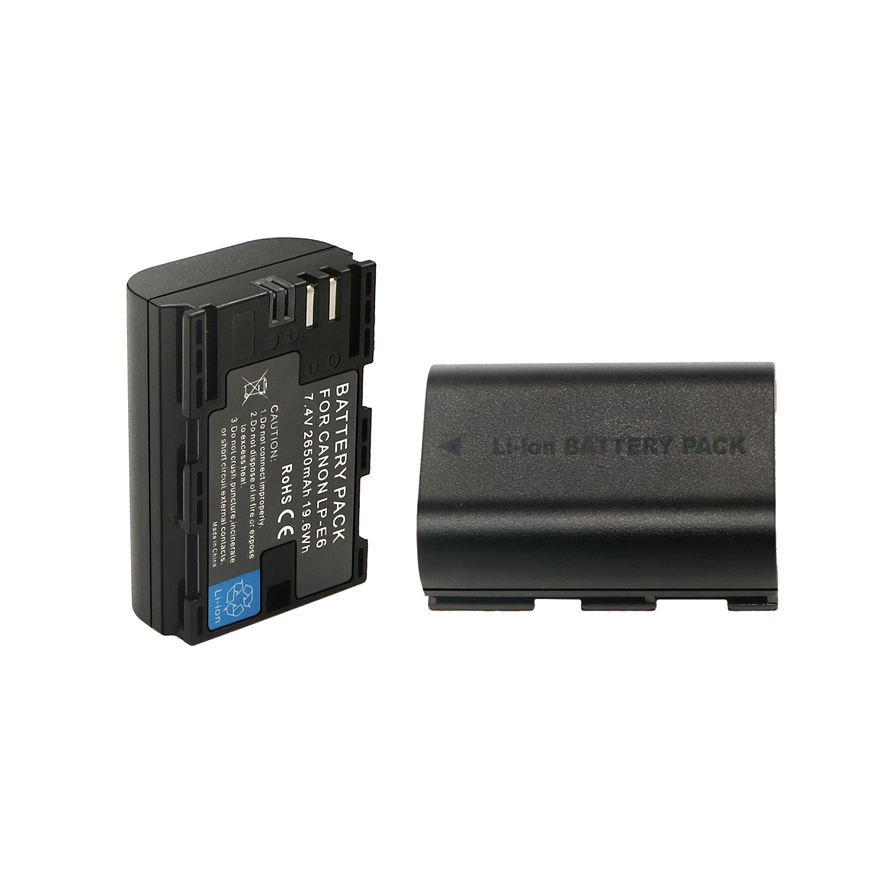 2650mAh 7.4V LP-E6NH Digital Camera Battery For CANON Camera 90D 70D 5Ds 6D 5Ds 80D 7D 60D LP E6 E6N E6NH camera battery