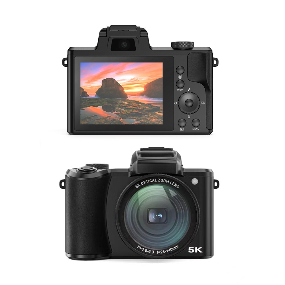Professional 10X Optical Zoom Dual Screen Digital Camera video Digital Photo Camera Auto Focus 1080P HD 5K Video optical Camera