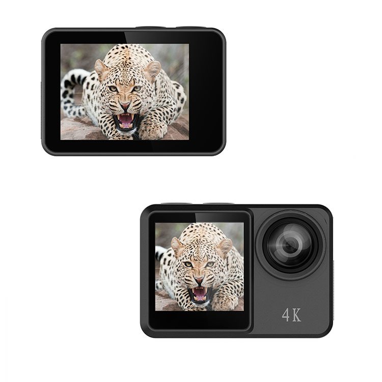 Dual Color 4K HD Sports Camera with Anti-Shake & Remote Control Wireless Wi-Fi Digital Imaging Sensor (CMOS) Riding Motorcycles