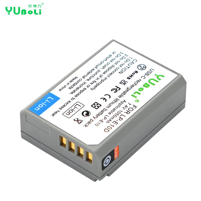New USB Type-C Charging LP-E10 LPE10 LP E10 Camera Battery For Canon EOS 1100D 1200D 1300D Digital Batteries
