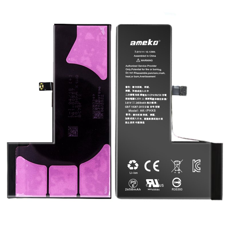 2024 New 0 Cycle Battery for iphone X XS Max Digital Battery High Capacity Smartphone Batteries