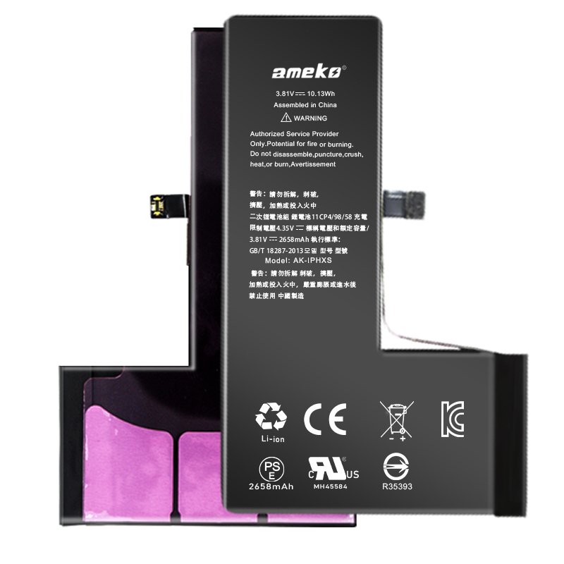 2024 New 0 Cycle Battery for iphone X XS Max Digital Battery High Capacity Smartphone Batteries