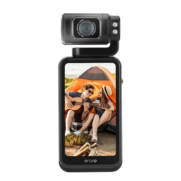 5K Pocket DV Ordro M3 120 Wide Angle 10X Digital Zoom 20MP Video for Horizontal/Vertical Shooting