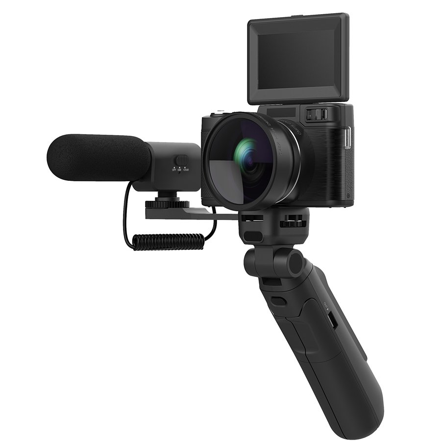 48 Mega Pixels Vlog Digital Video Camera with 3.0'' Rotation Screen and Remoter Control Camcorder