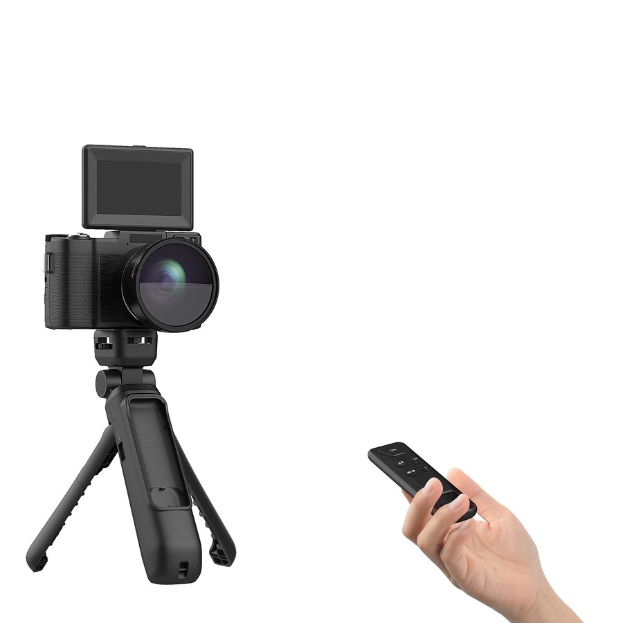 48 Mega Pixels Vlog Digital Video Camera with 3.0'' Rotation Screen and Remoter Control Camcorder