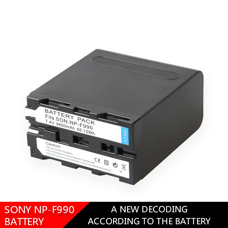 NP-F990 8800mah Battery for Sony Camcorder HXR-MC1500C NEX-EA50 HVR-Z7C NX3 LED Video Light YONGNUO Battery Neewer Battery