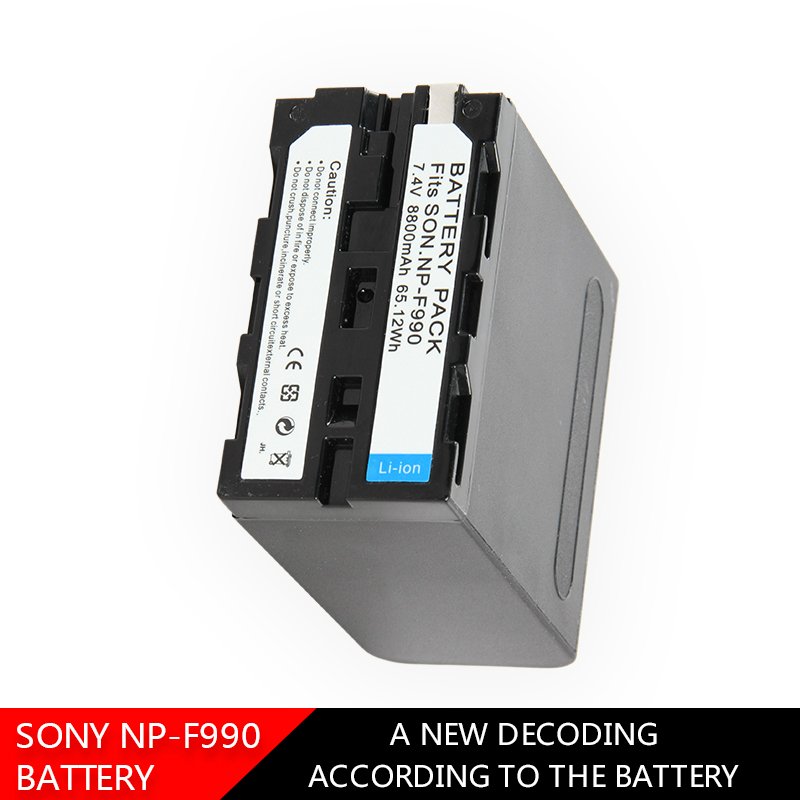 NP-F990 8800mah Battery for Sony Camcorder HXR-MC1500C NEX-EA50 HVR-Z7C NX3 LED Video Light YONGNUO Battery Neewer Battery