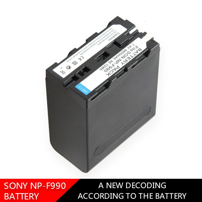 NP-F990 8800mah Battery for Sony Camcorder HXR-MC1500C NEX-EA50 HVR-Z7C NX3 LED Video Light YONGNUO Battery Neewer Battery