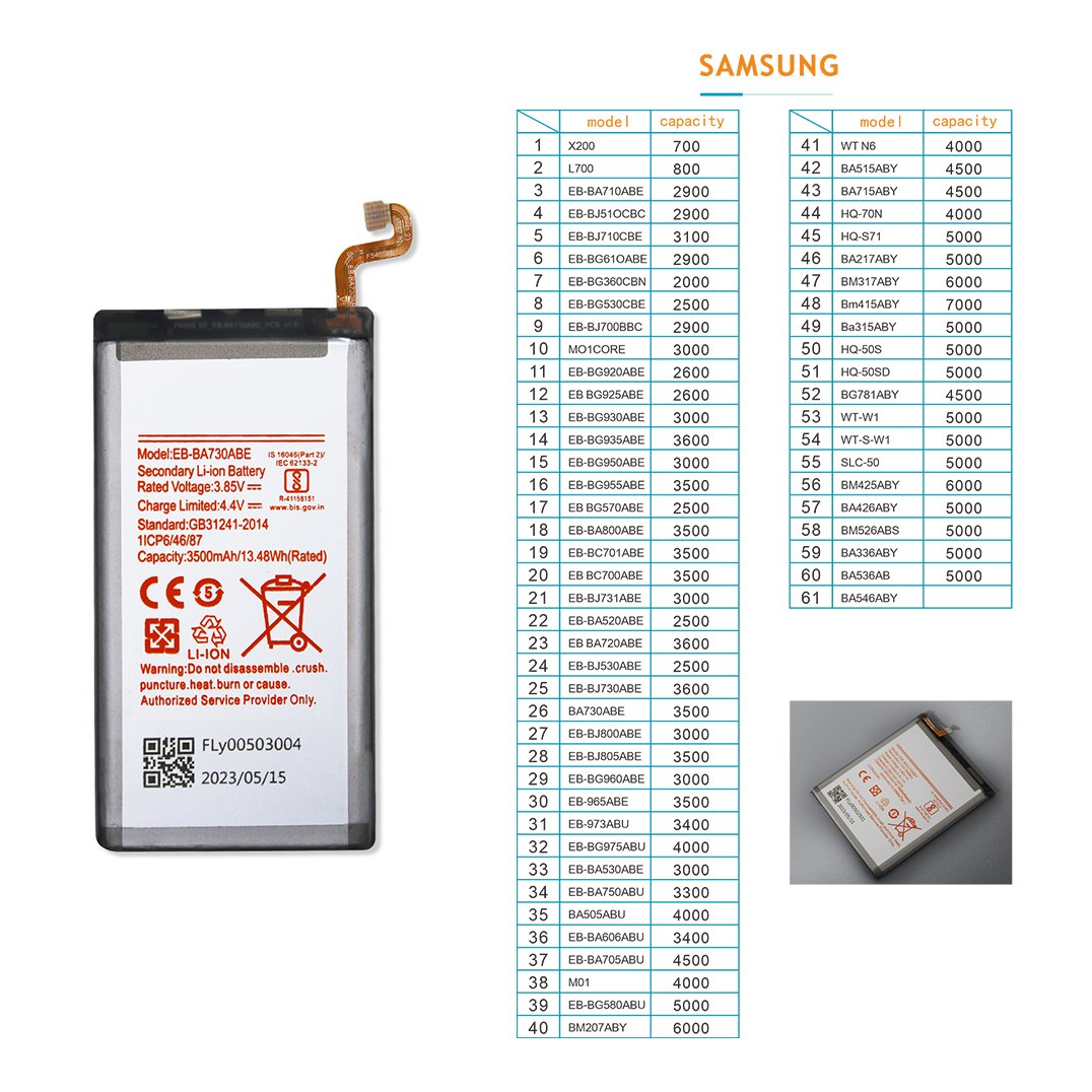 Mobile Phone Digital Battery EB-BM207ABY for Samsung M30S 6000mAh Brand New 0 Cycle