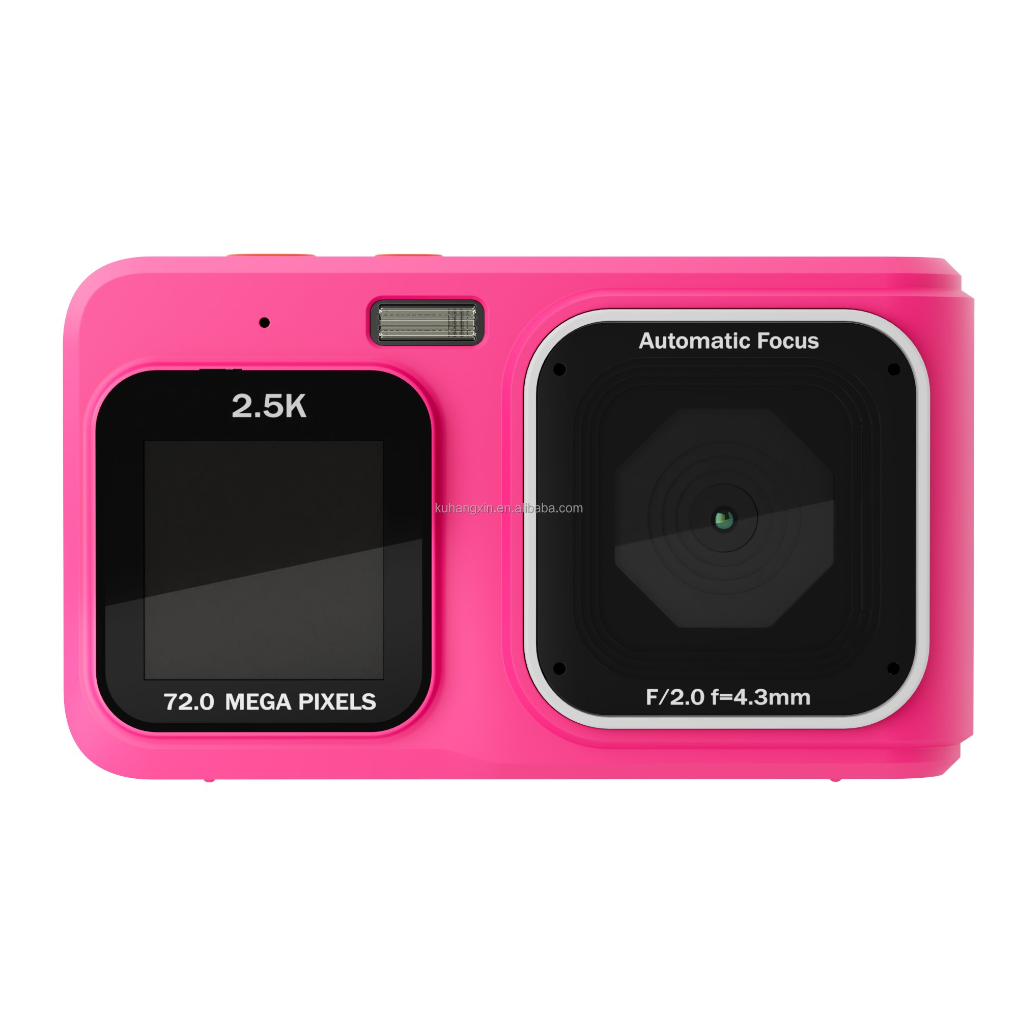 Dual Screen 2.5K HD 72 Megapixel Fashion Compact and Portable Digital Camera with Auto Focus Function