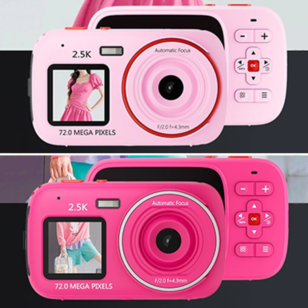 Dual Screen HD Digital Camera With 16xDigtal Zoom Auto Focus And High-Definition 72MP Suitable For Home Travel Portable Shooting