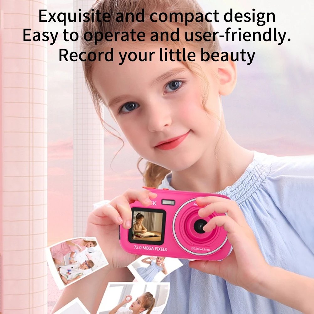 Dual Screen HD Digital Camera With 16xDigtal Zoom Auto Focus And High-Definition 72MP Suitable For Home Travel Portable Shooting