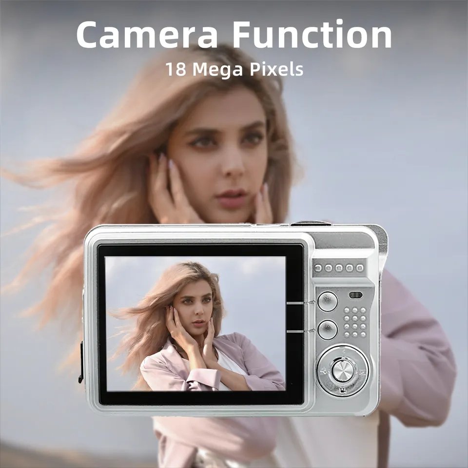 Factory Wholesale FHd 720P 18MP Photo Digital Camera 8X Digital Zoom 2.7 Inch LCD Screen Camera for Student Photography
