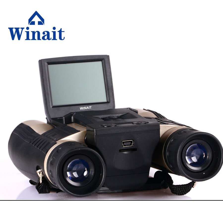 long focus 12*32 digital binocular camera, digital video recorder telescope camera