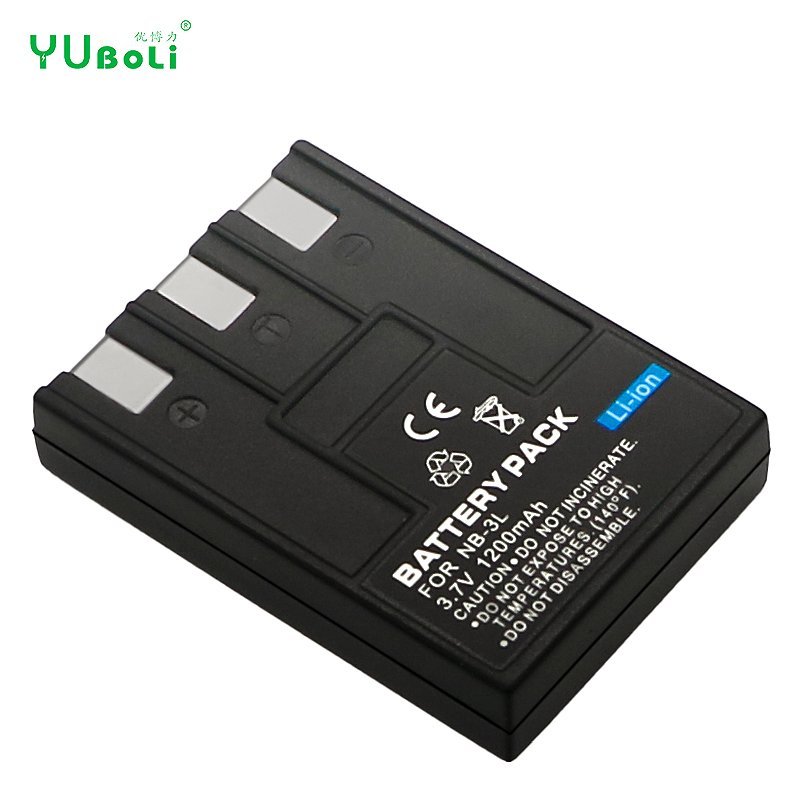 3.7V 1200mAh Black applicable to Canon IXUS NB3L battery applicable to Canon battery NB-3L digital camera lithium battery