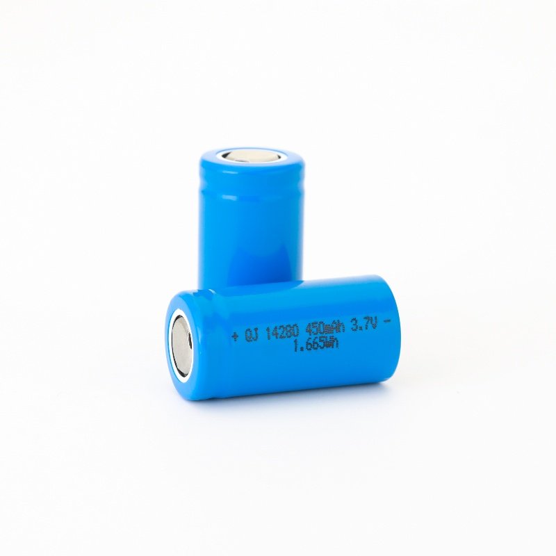 Wholesale 14280 3.7V 450mAh Recycle Cyclic Charging Rechargeable Cylindrical Digital Lithium Li-Ion Batteries Battery Cells