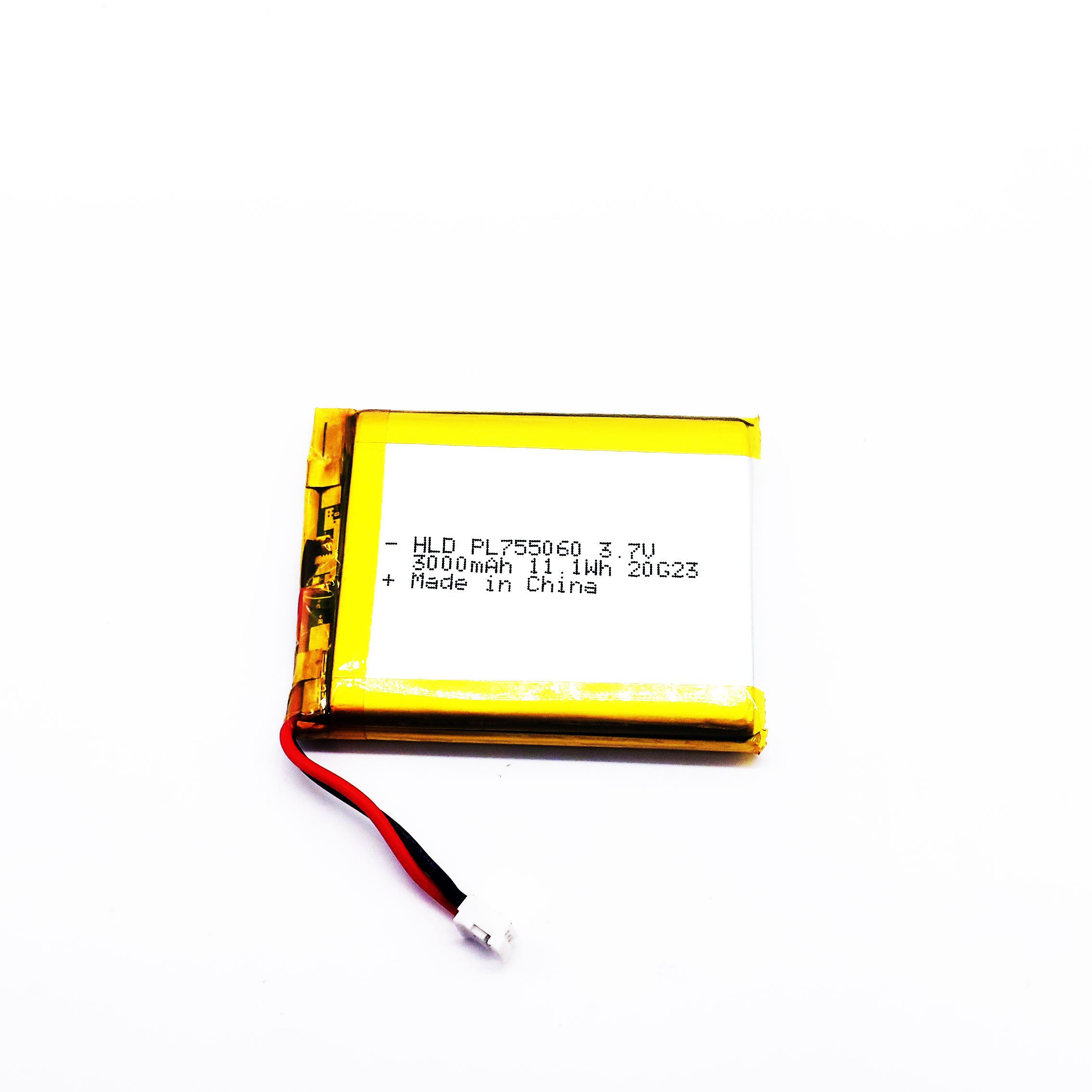 Fine Workmanship Custom 755060 3.7V 3000Mah Lithium Li-Polymer Battery for Power Tools