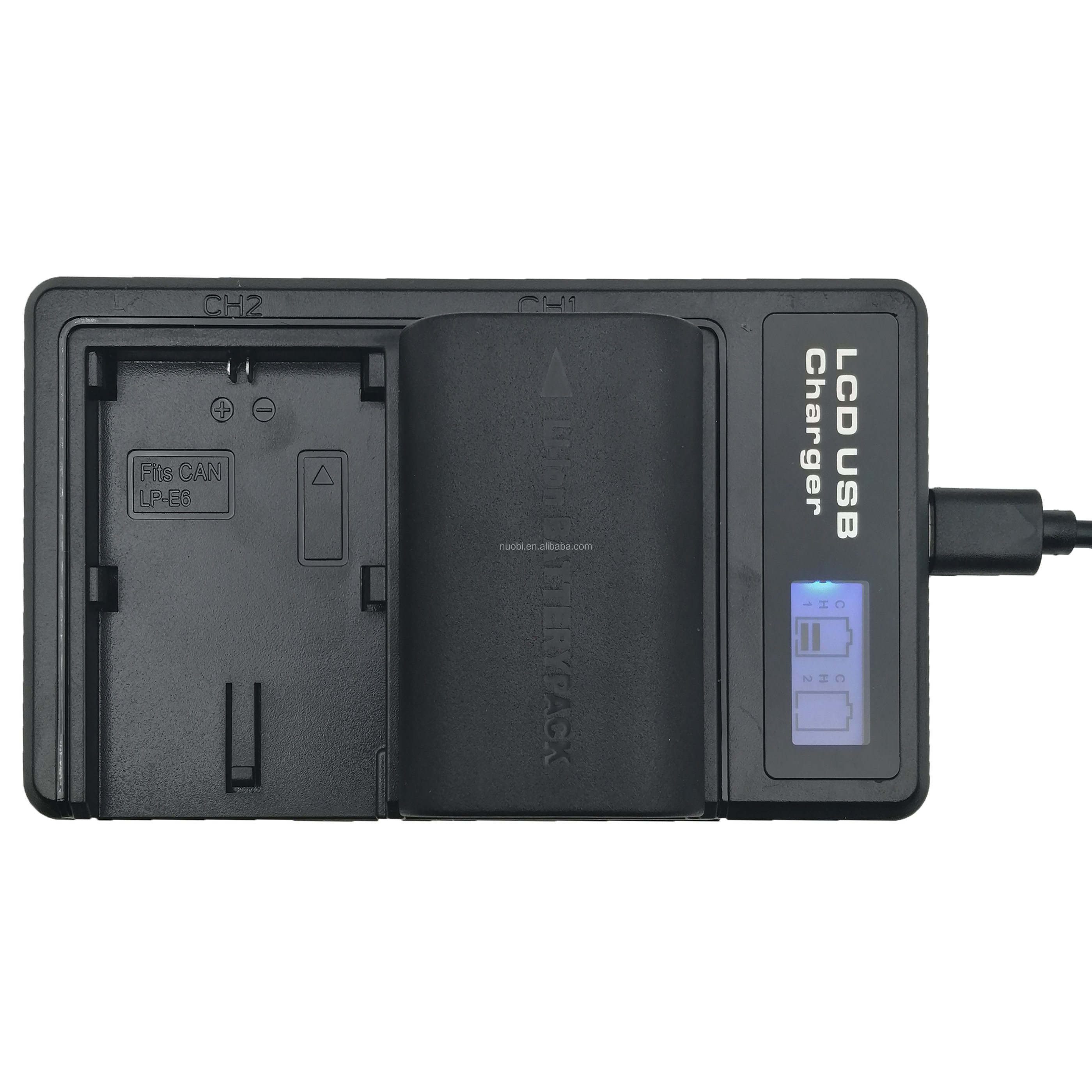 LP-E6NH mirrorless cameras 2950mAh Replacement Dual Slot Charger for Canon EOS 5D Mark IV/5D Mark III/5DS R/7D digital battery
