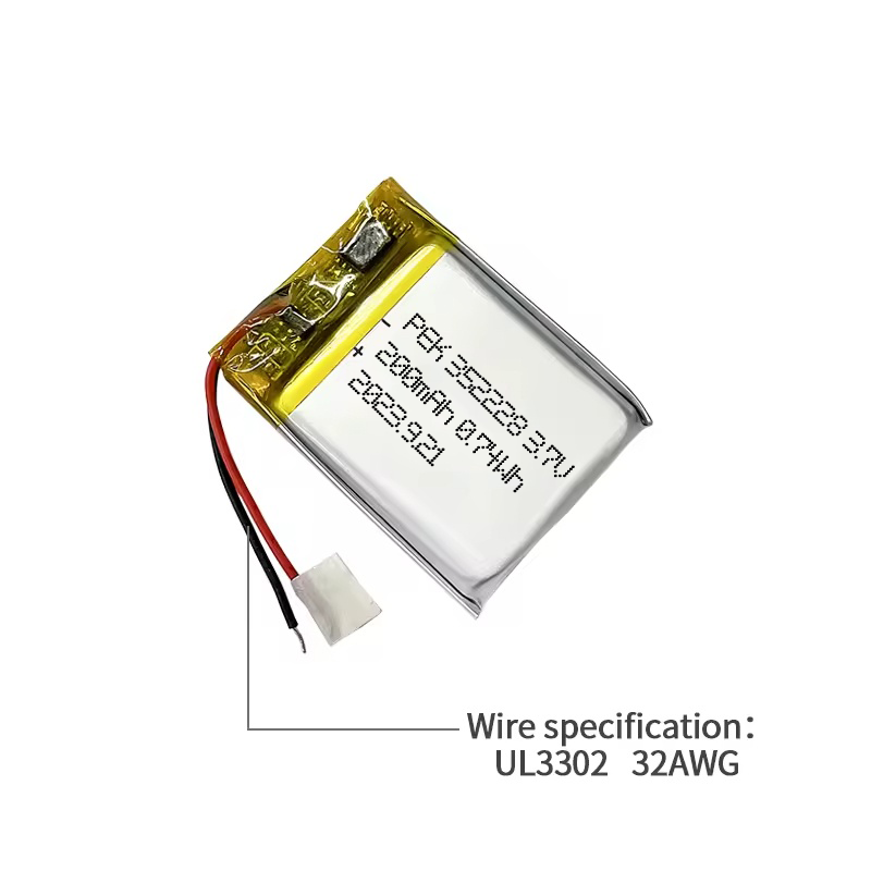 352228 200mAh 3.7V High-performance Batteries Long Battery Life Electronic Smoke Detector Digital Glucometer