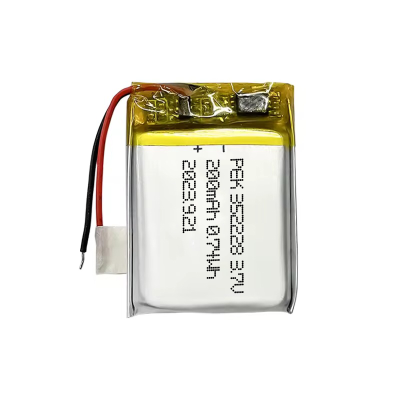 352228 200mAh 3.7V High-performance Batteries Long Battery Life Electronic Smoke Detector Digital Glucometer