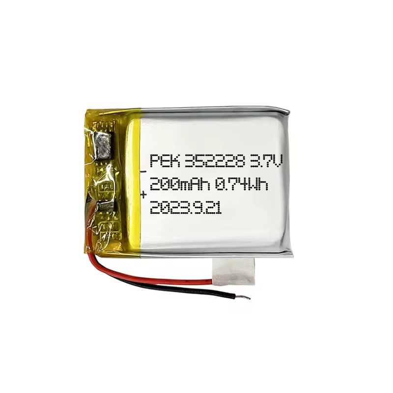 352228 200mAh 3.7V High-performance Batteries Long Battery Life Electronic Smoke Detector Digital Glucometer