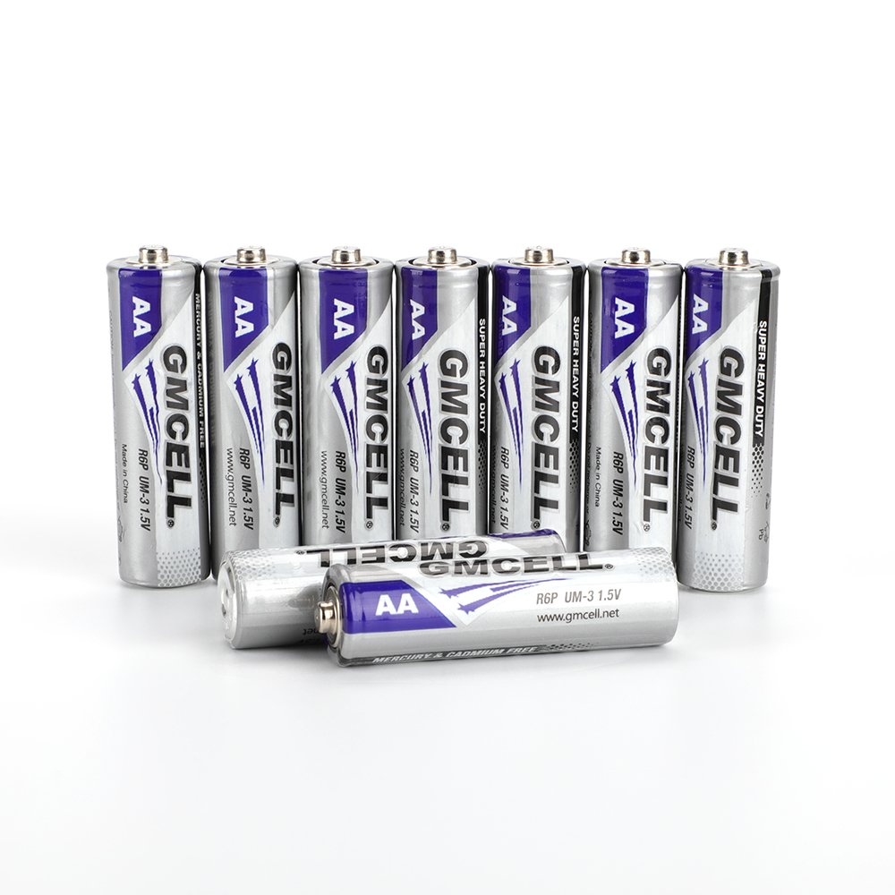 GMCELL cheap price 1.5V carbon zinc battery R6P AA 70mins Super heavy duty battery