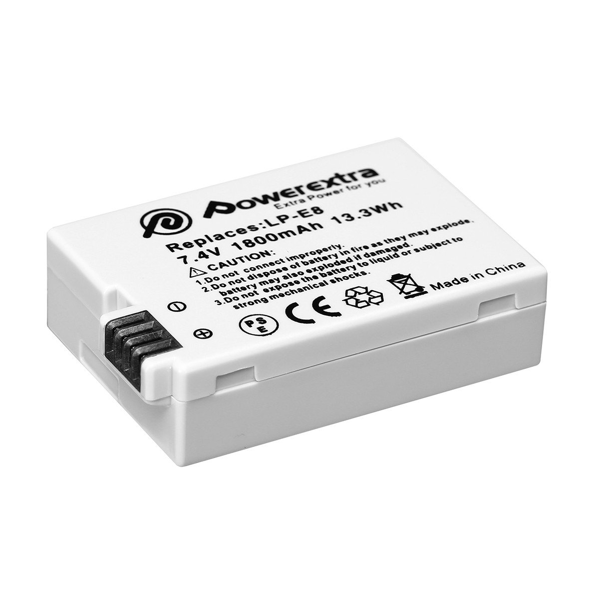 Powerextra LP-E8 2 Pack LPE8 Battery Smart LCD Display Dual USB Charger For Canon Rebel T3i T2i 600D 550D Kiss X5 Digital Camera