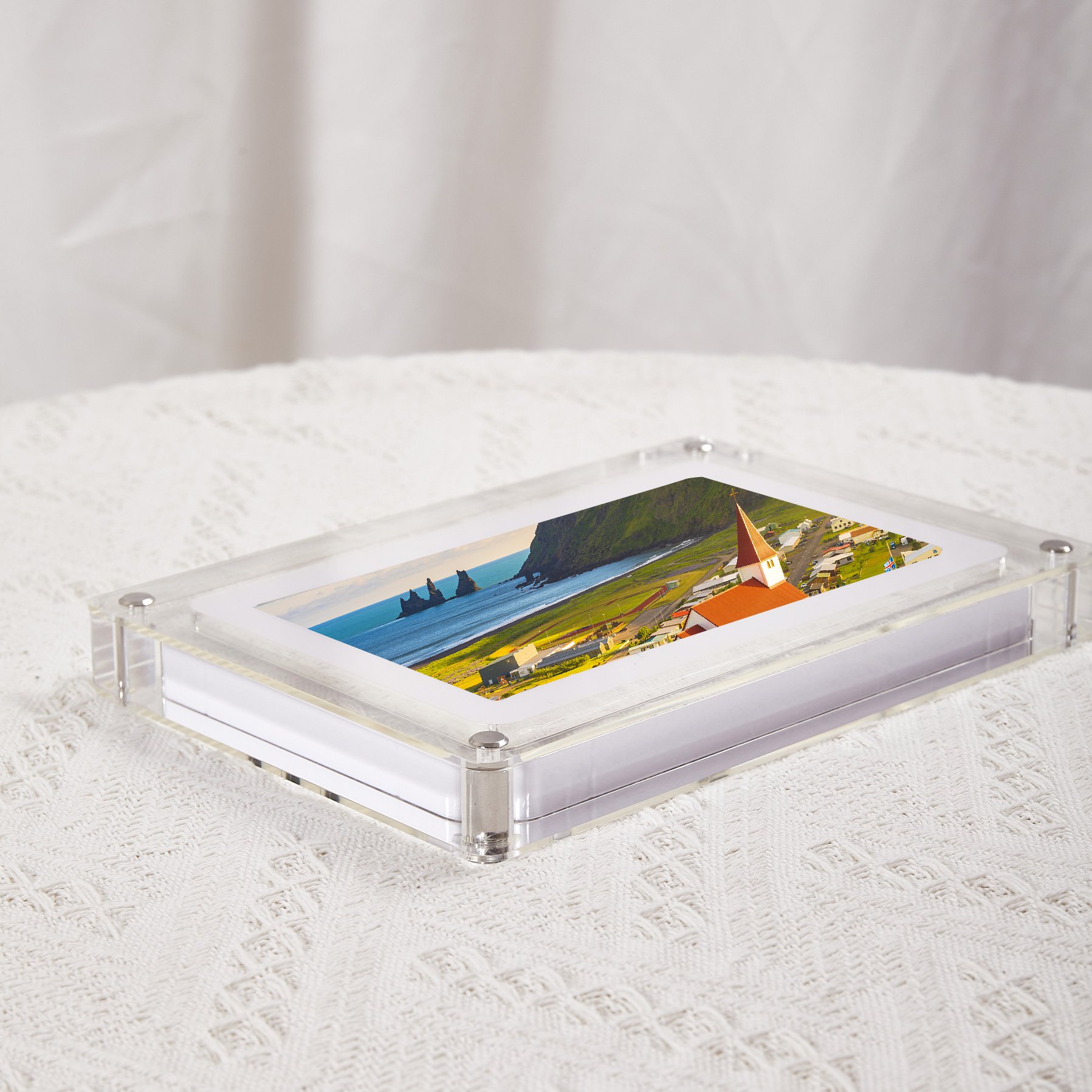 2024 hot selling Valentine Day boyfriend gift acrylic photo frame digital frame 5 inches 7 inches 10.1inches with wifi for birth