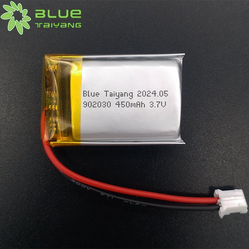 Lithium batteries manufacturer 902030 Rechargeable lithium Polymer li-po 3.7v 450mah li ion polymer battery